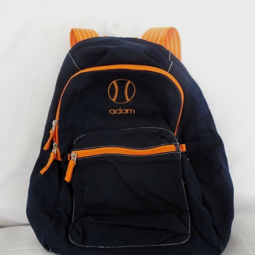 PBK Navy Orange Backpack "Adam" NWOT